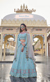 Azure Blue Ensemble Lehenga Set.