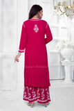 Sufi Modal Magenta Palazzo Set