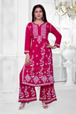 Sufi Modal Magenta Palazzo Set