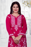 Sufi Modal Magenta Palazzo Set