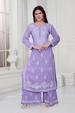 Sufi  Modal Lavender Palazzo Set