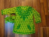 Lily green chikankari kurta