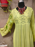 Pear green Long Dress