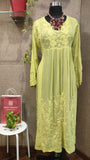 Pear green Long Dress