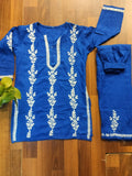 Sapphire blue  kurta with pant