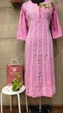 Baby pink cotton anarkali