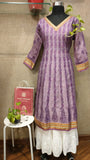 Iris chanderi silk anarkali