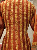 Amber chanderi silk anarkali