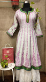 Shwat cotton anarkali