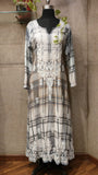 English checks modal long mexi dress