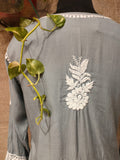 Ash grey modal kurta