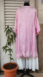 Baby pink SoftSilk Chikankari  Charm kurta