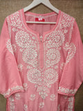 Babool pink muslin kurta