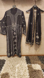 Black moonga silk unstich