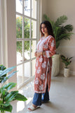 Peach Muslin Cotton Kurti