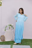 Roshni Georgette Straight Kurta Set Sky Blue