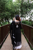 Black Chikankari Georgette Kurti Set