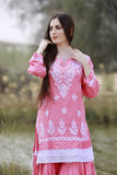 Myra - Modal Gharara Set - Pink