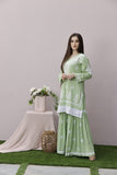 Myra Modal Gharara Set - Pista Green