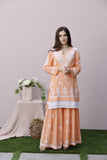 Myra - Modal Gharara Set - Peach