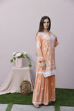 Myra - Modal Gharara Set - Peach