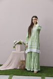 Myra Modal Gharara Set - Pista Green