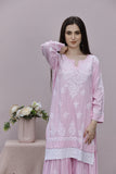 Myra - Modal Gharara Set - Baby Pink