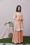 Myra - Modal Gharara Set - Peach