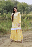 Myra - Modal Gharara Set - Yellow