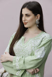 Myra Modal Gharara Set - Pista Green