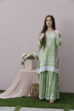 Myra Modal Gharara Set - Pista Green